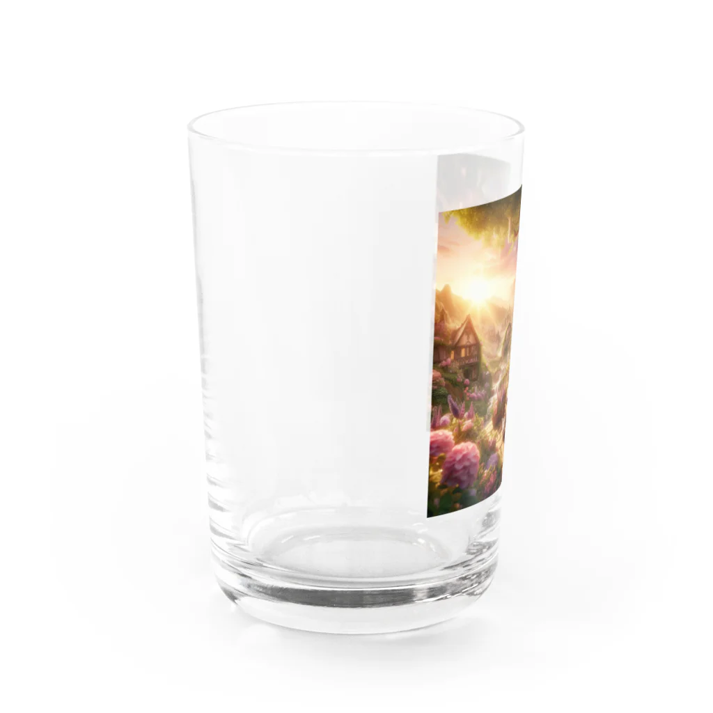 neYunの夕暮れの風景を彩る、可愛らしいアリス Water Glass :left