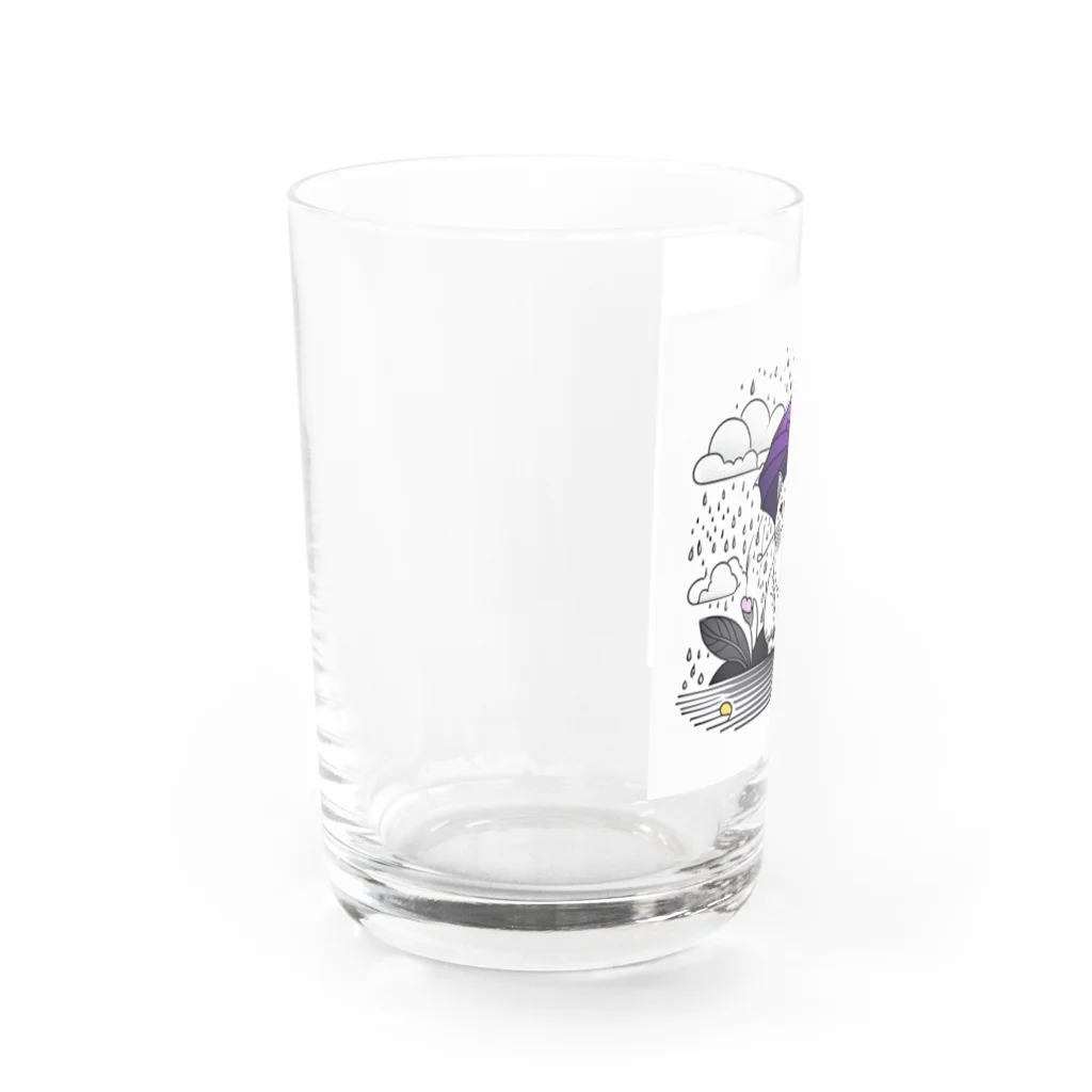 らうんじのニジネコ Water Glass :left