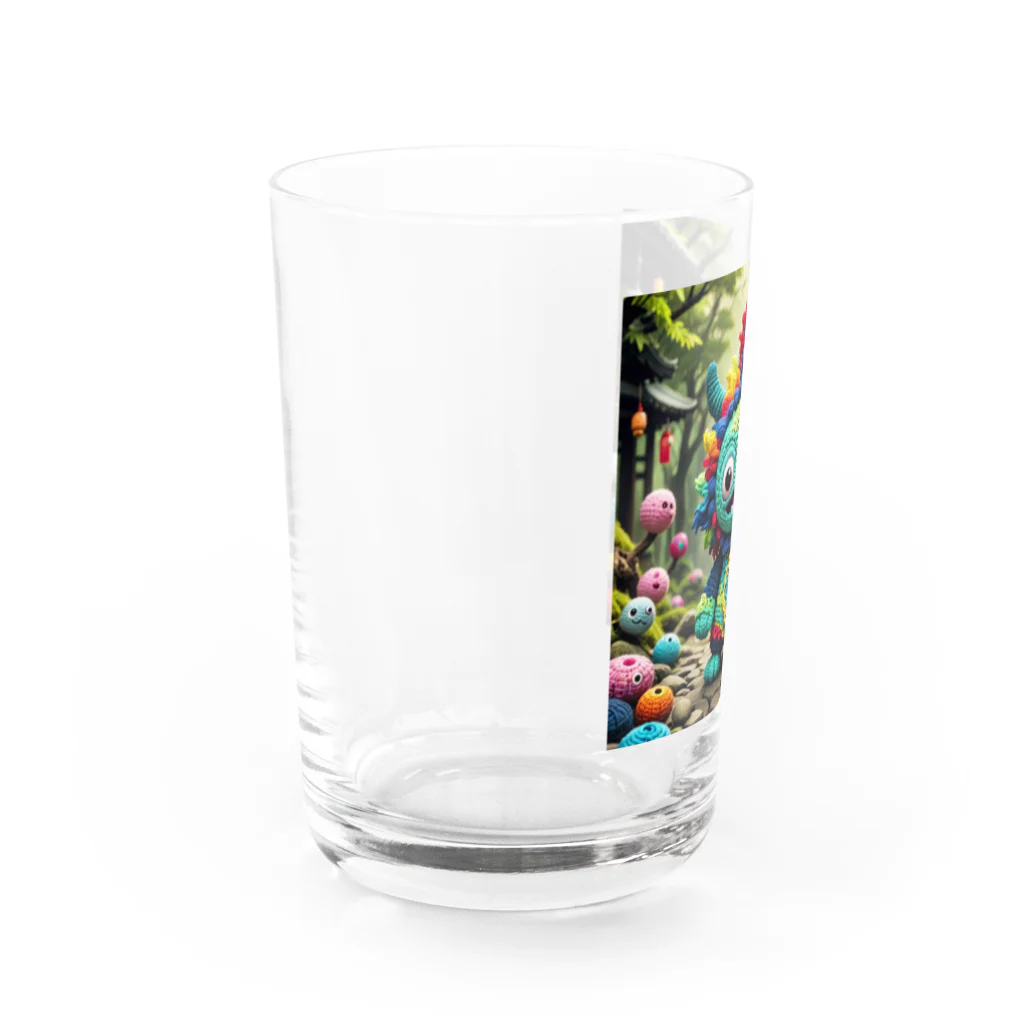 AI妖怪大図鑑の毛糸妖怪　アムヤン Water Glass :left