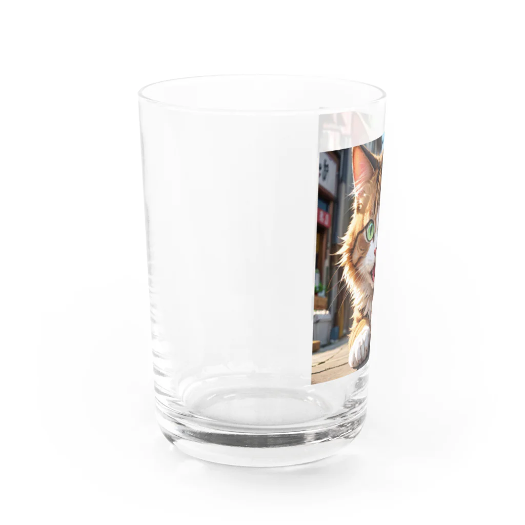 oz-chanの何かしようとしてる猫 Water Glass :left