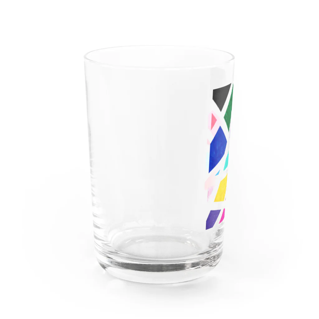 jumpyの好きなものたちのカラフルな形 Water Glass :left