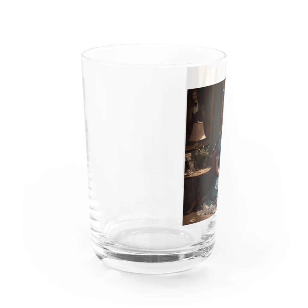 LONGSTONEのアリスインワンダーランド Water Glass :left