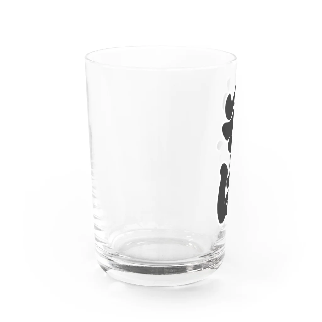 お絵かき屋さんの「そば」の赤ちょうちんの文字 Water Glass :left