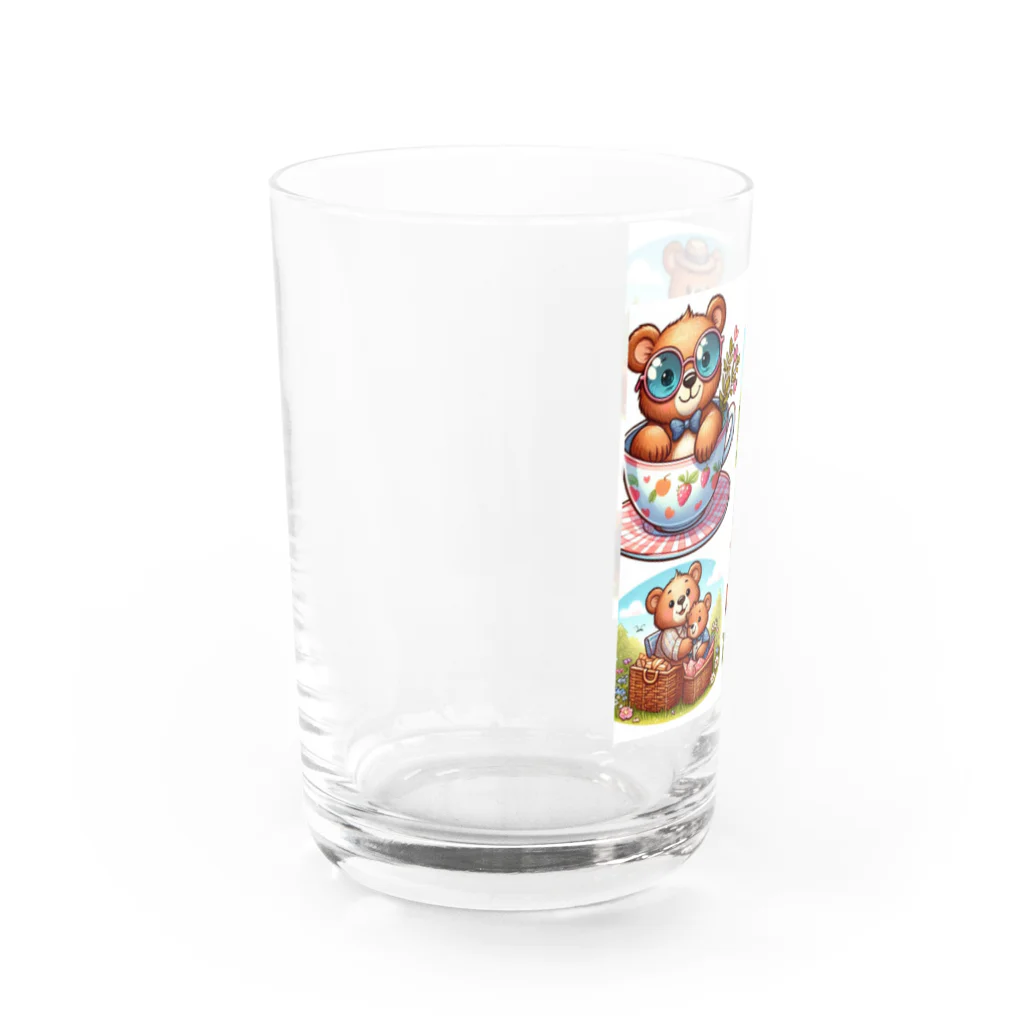 Chocolaのピクニックマ1 Water Glass :left