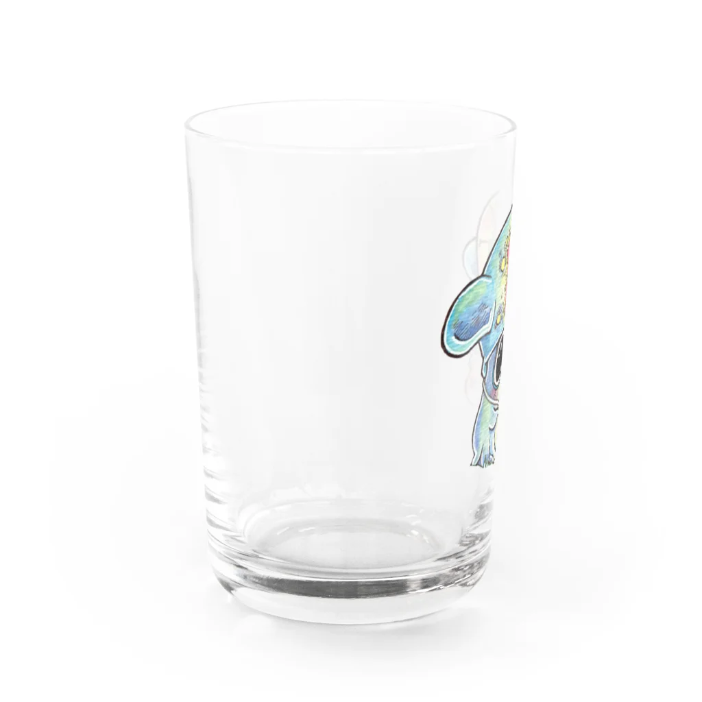 くじらーしあたーのミミイカちゃんのがま口 Water Glass :left