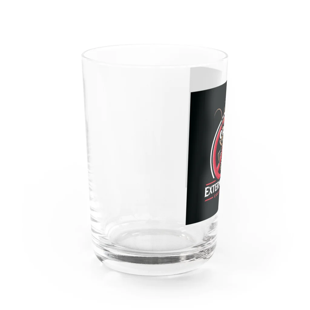 ゴキブリ駆除屋さんハードルのゴキブリのローちん Water Glass :left