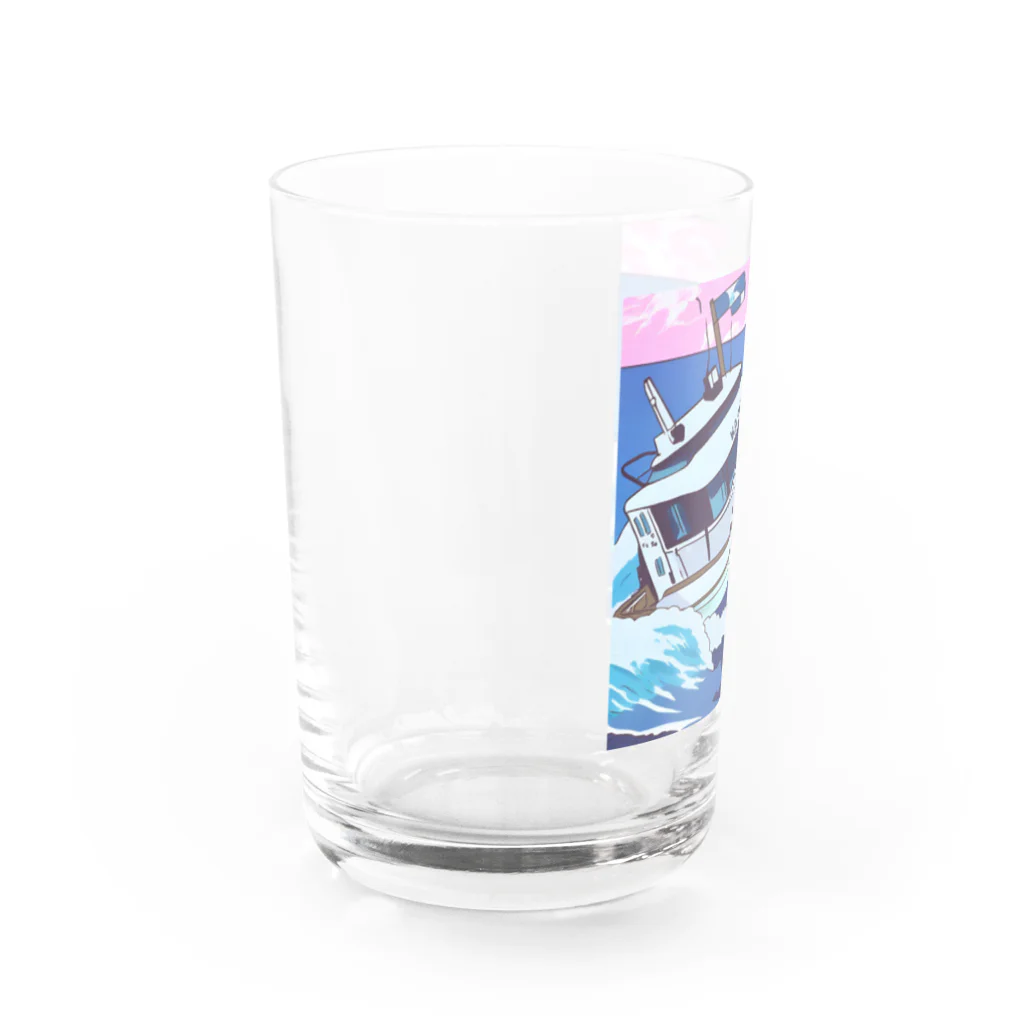 マダイ大佐の補給廠のボート Water Glass :left