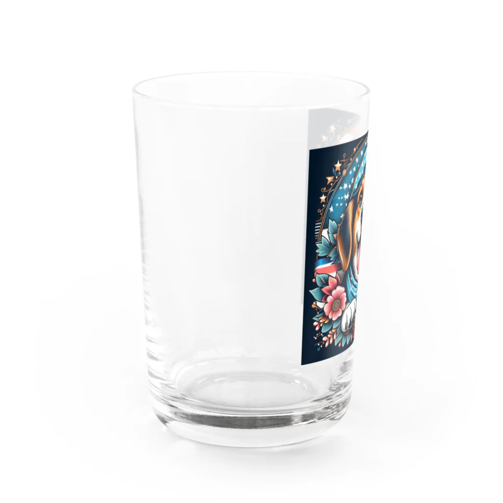 a.t.storeのアメリカンな犬 Water Glass :left