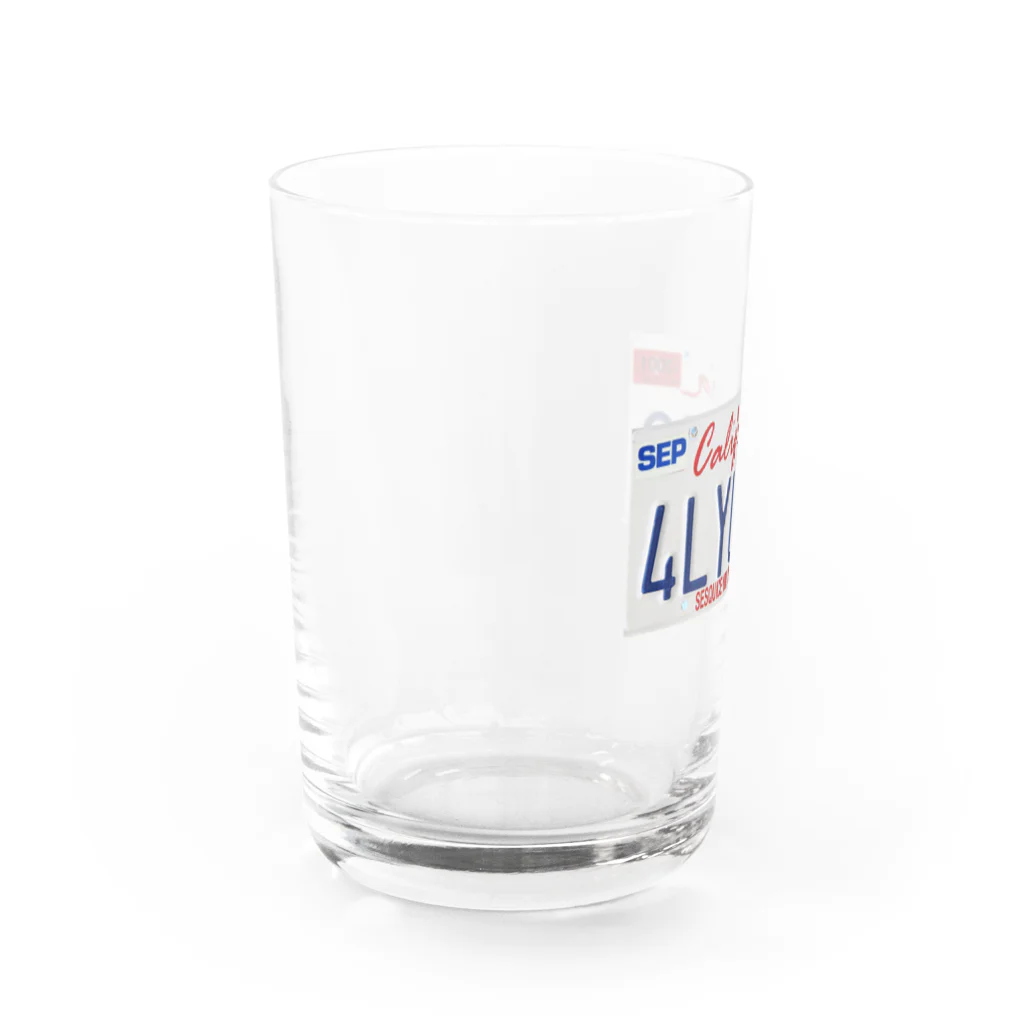 Join.のナンバープレート Water Glass :left