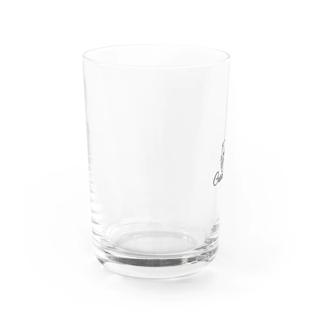 お砂糖と白い猫　creamy catのお砂糖と白い猫 Water Glass :left