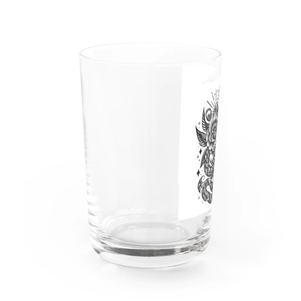 かなかなのタトゥーデザイン Tシャツ Water Glass :left