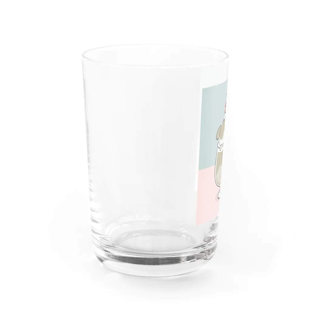 umemoのショップのラサのカフェオレ Water Glass :left
