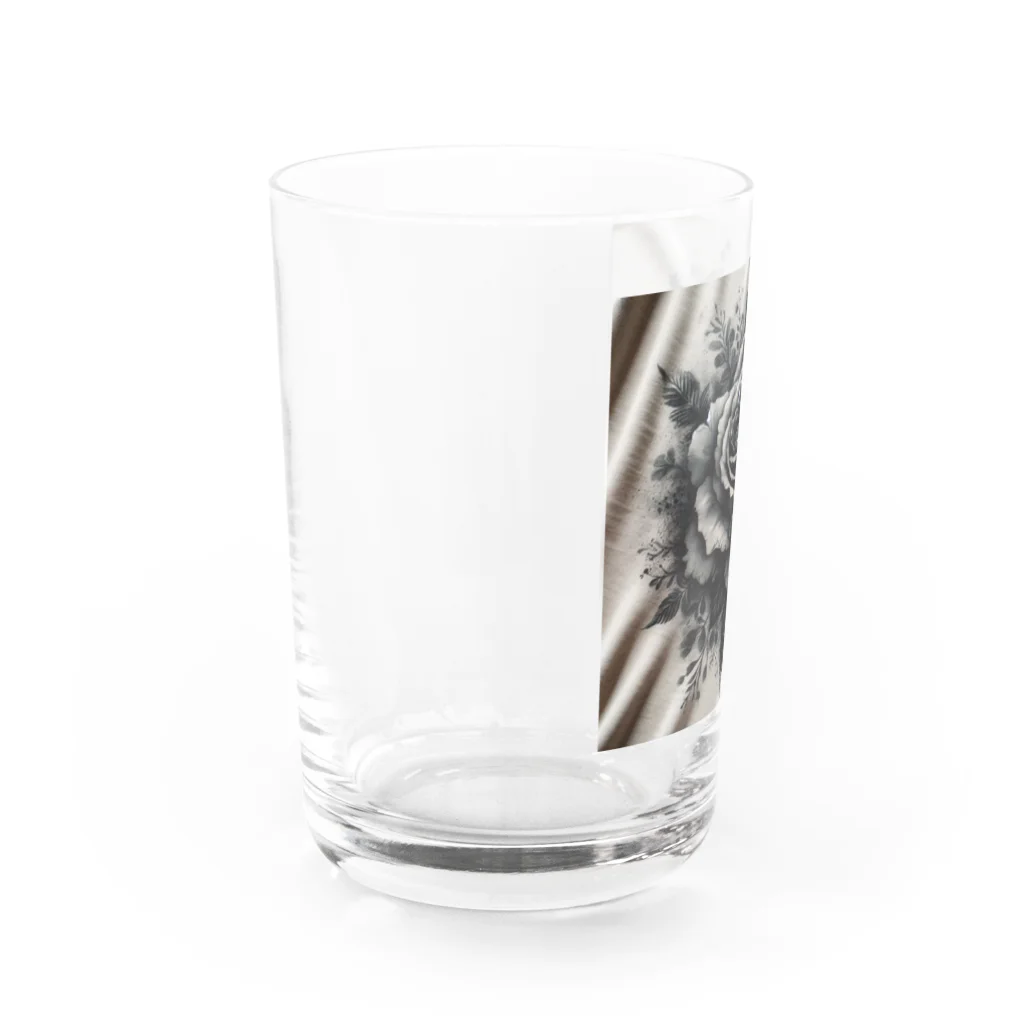 和柄屋の黒薔薇シリーズ Water Glass :left