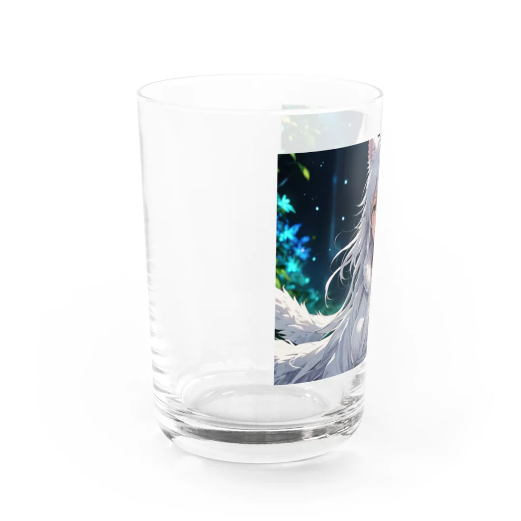 omamoririのもふもふの巫女 Water Glass :left