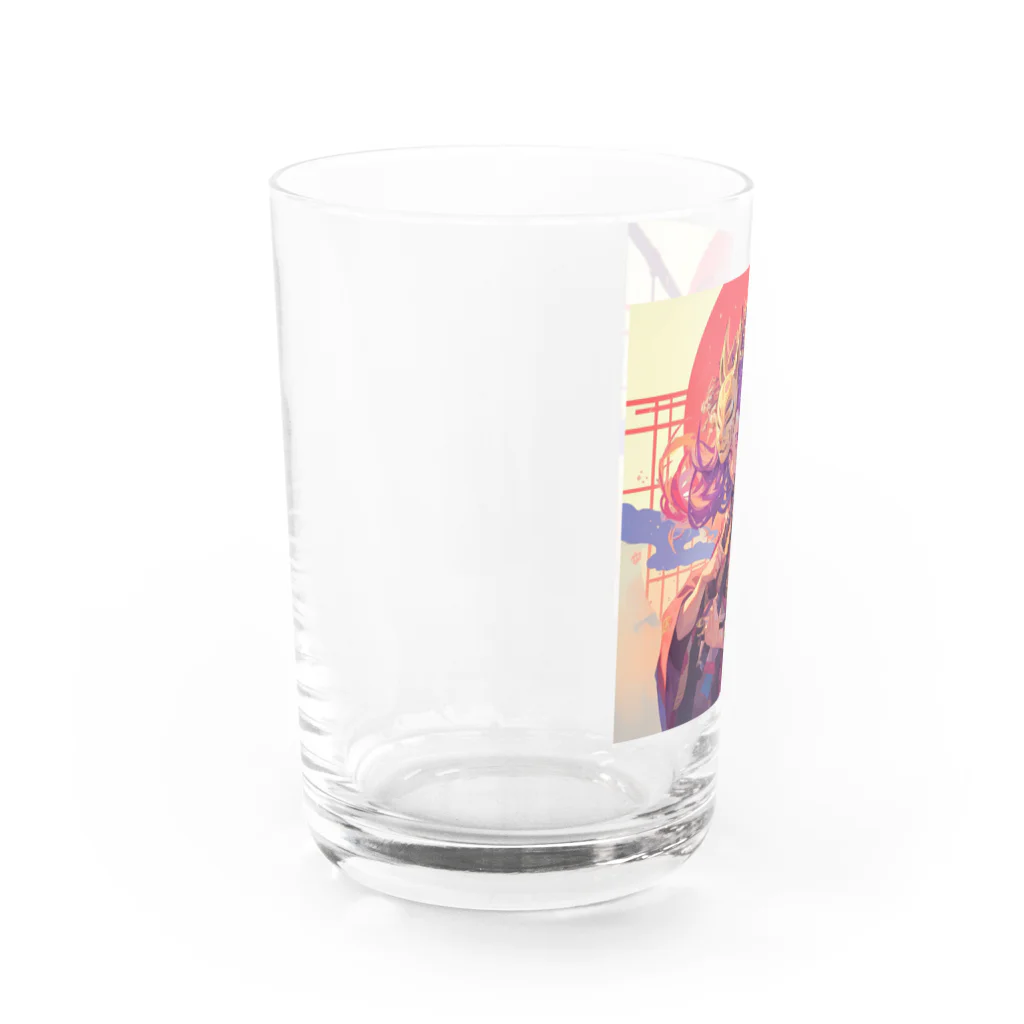 AQUAMETAVERSEの夕焼けに舞う、仮面の戦姫 Marsa 106 Water Glass :left