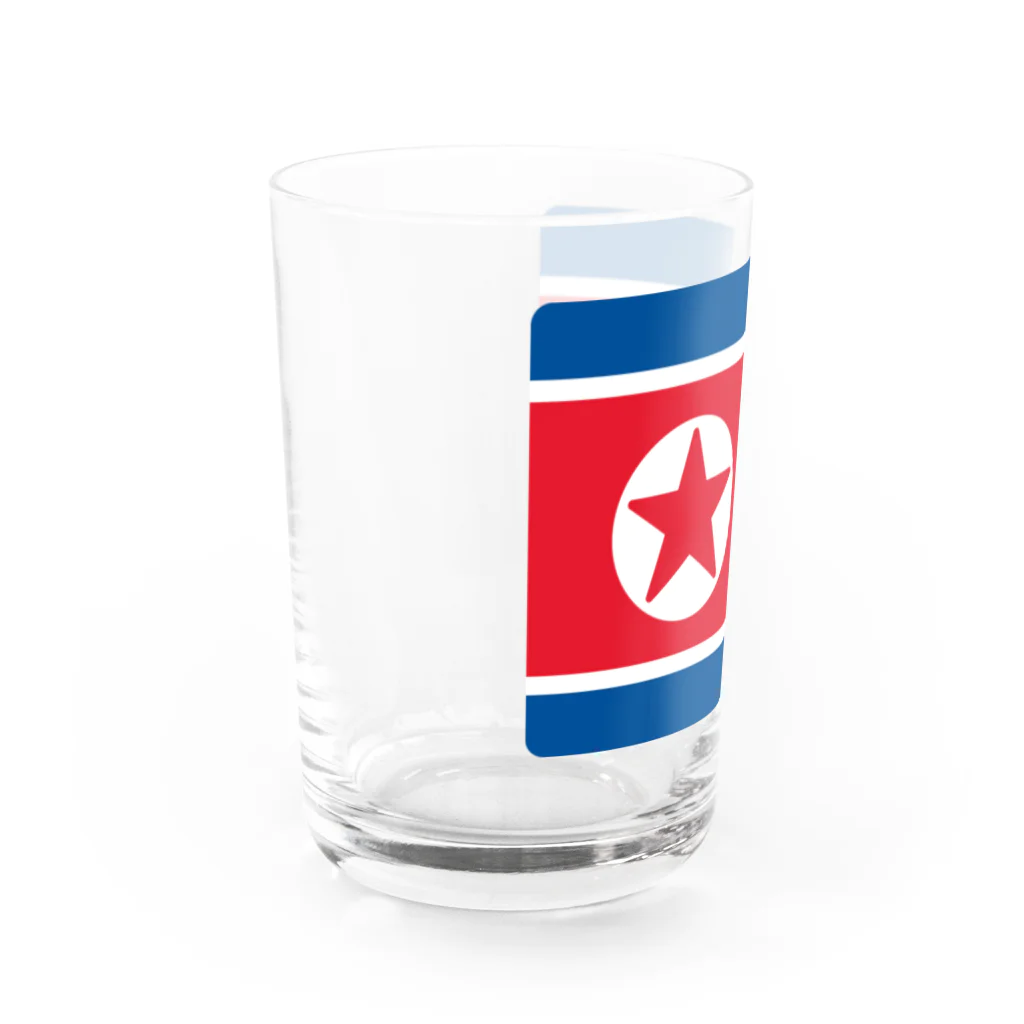 お絵かき屋さんの北朝鮮の国旗 グラス左面