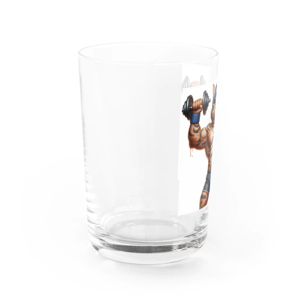 トレーニー@可愛いは正義の筋ネコ Water Glass :left