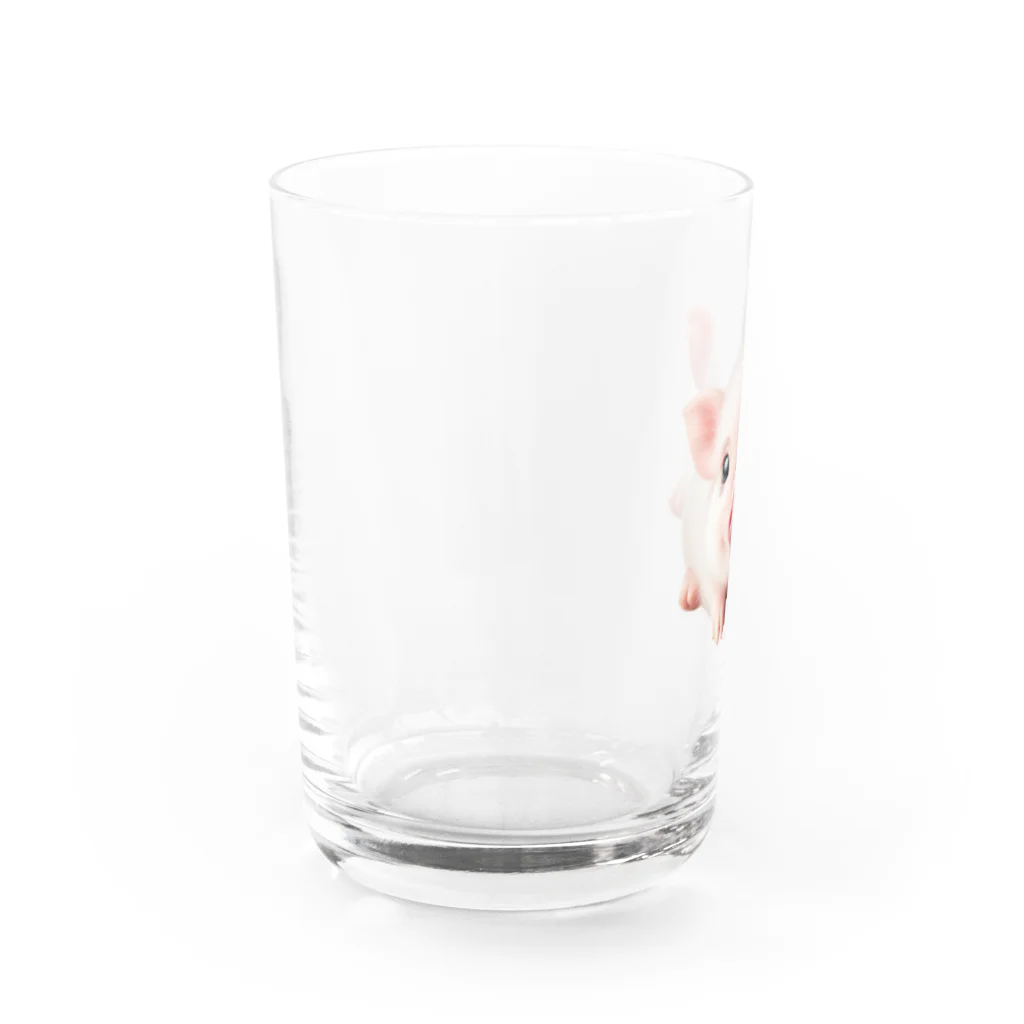 hanahanabiの豚さん Water Glass :left