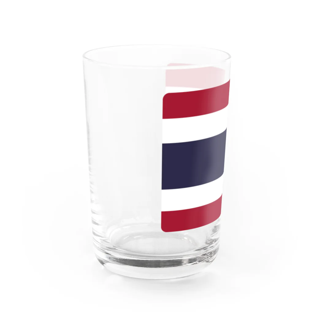 お絵かき屋さんのタイの国旗 Water Glass :left