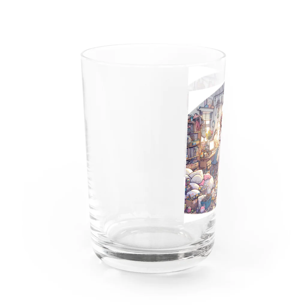 Jindyblogの働いたら負け（裏と表） Water Glass :left