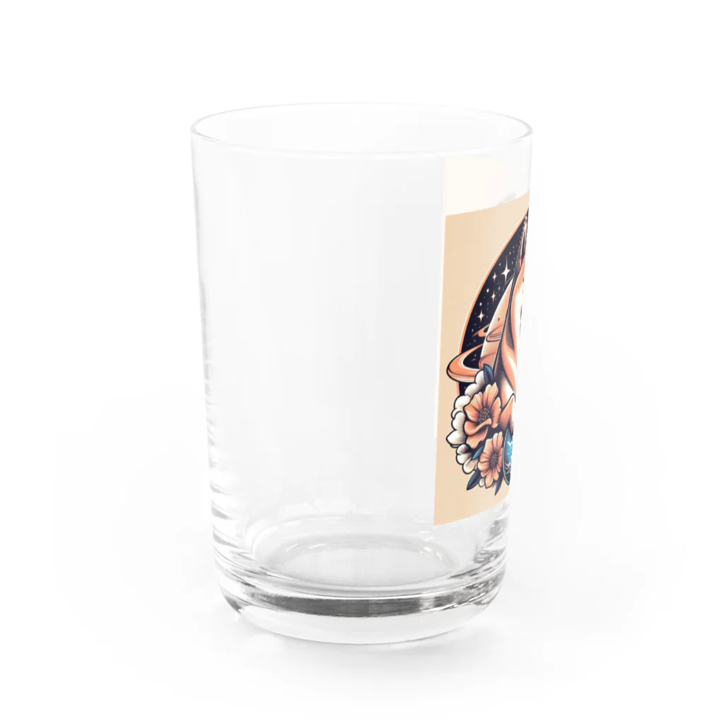 Huku5の全世界人気の柴犬 Water Glass :left