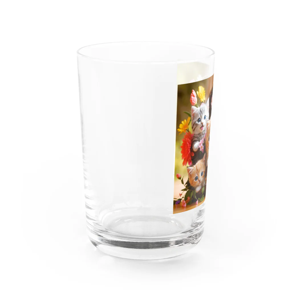 AsukaKotohaの子猫大好き「No CAT No Life」 猫のいない人生なんて！ Water Glass :left