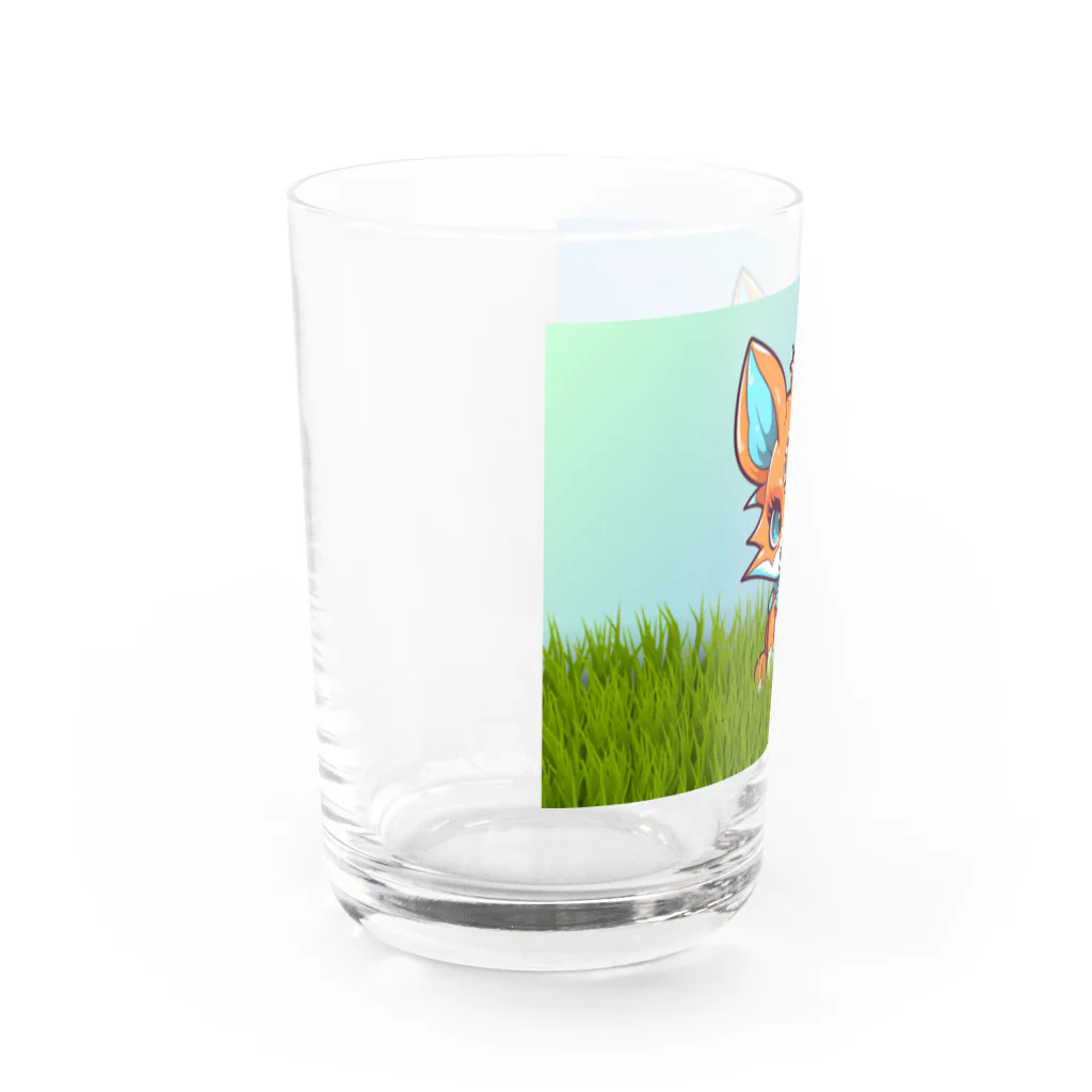 Vasetti_pressの可愛いキツネ Water Glass :left