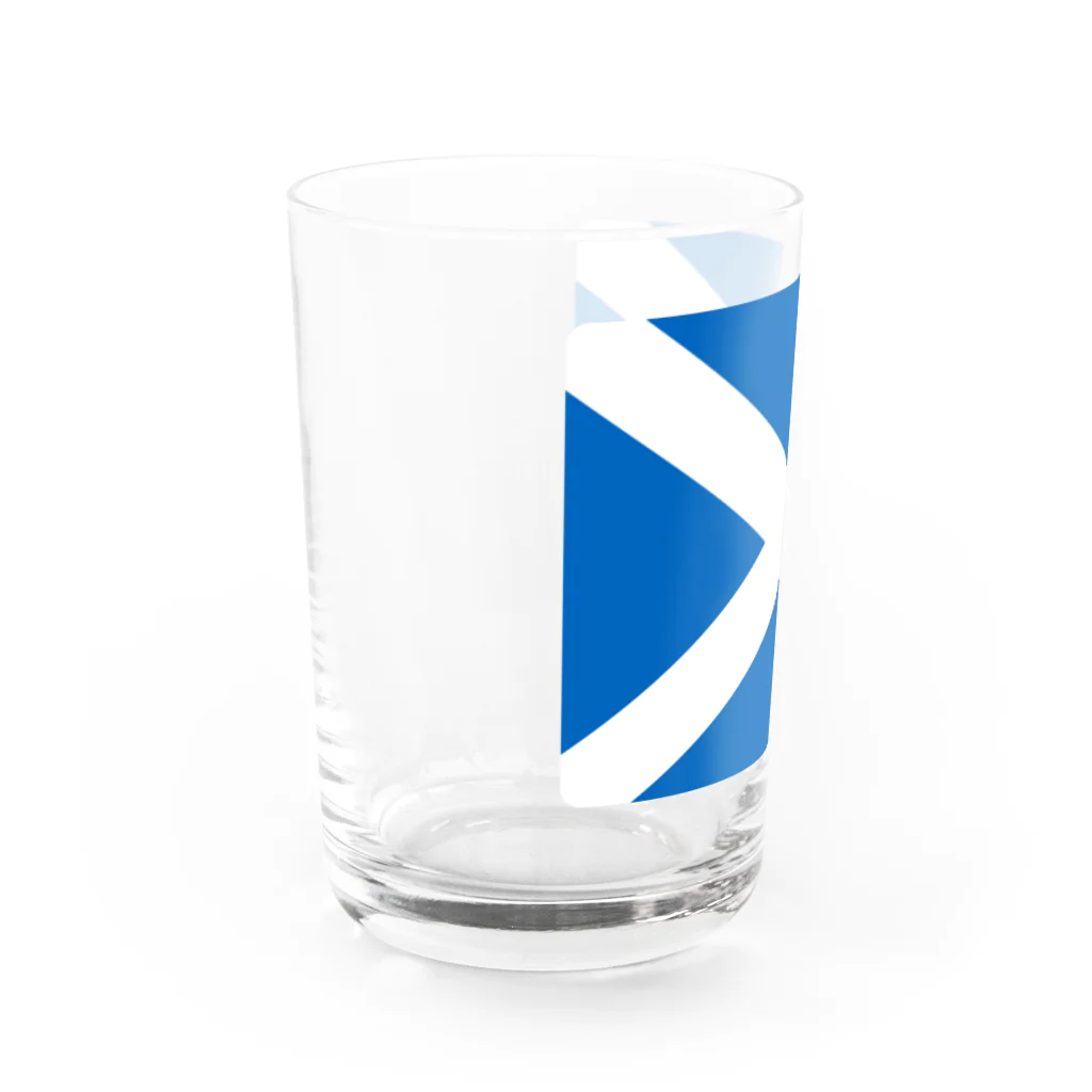 お絵かき屋さんのスコットランドの国旗 Water Glass :left