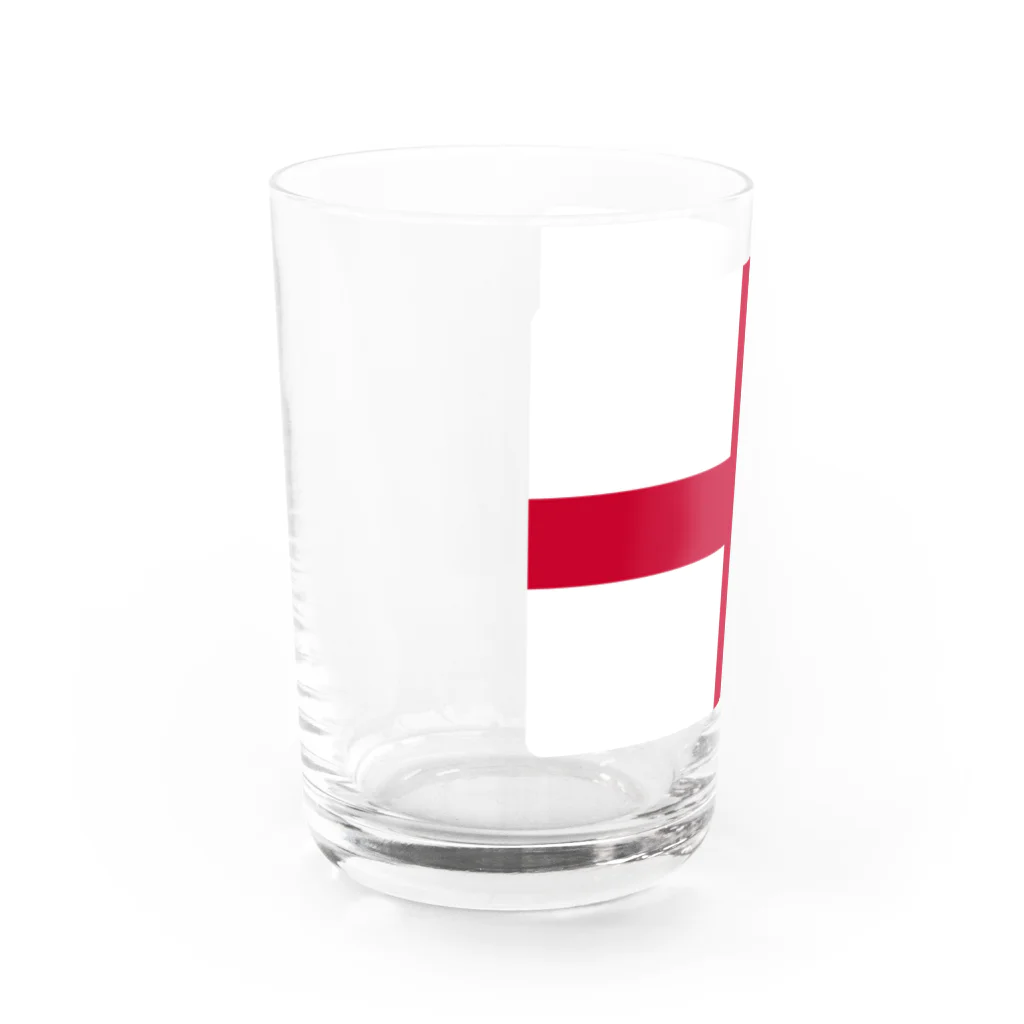 お絵かき屋さんのイングランドの国旗 Water Glass :left