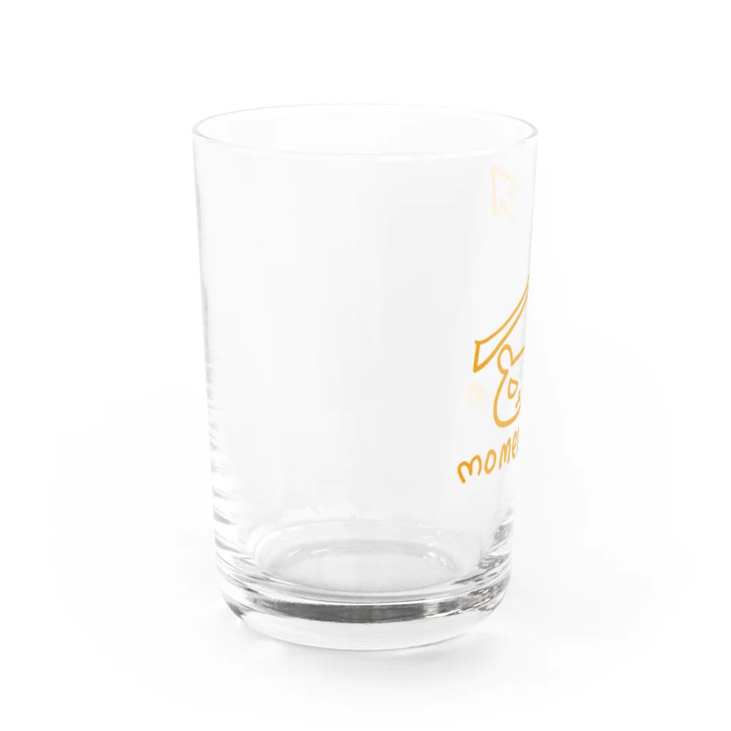 ゆるいTシャツ屋 辻本築研のモメンタム Water Glass :left