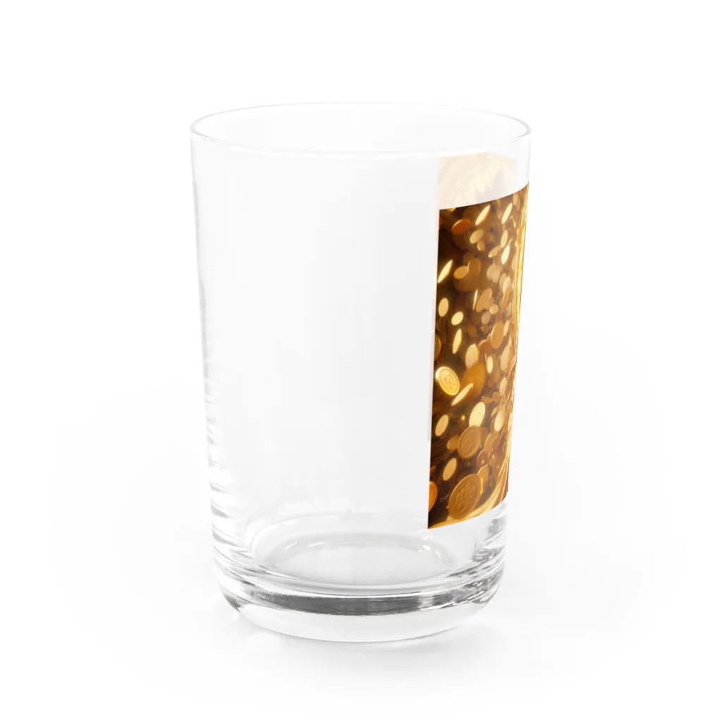 癒しと瞑想リセット開運法の弁財天真言金運グッズ3 Water Glass :left