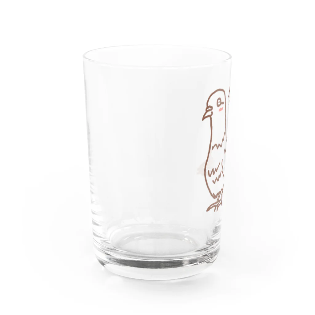 ムエックネの恋をした鳩 Water Glass :left