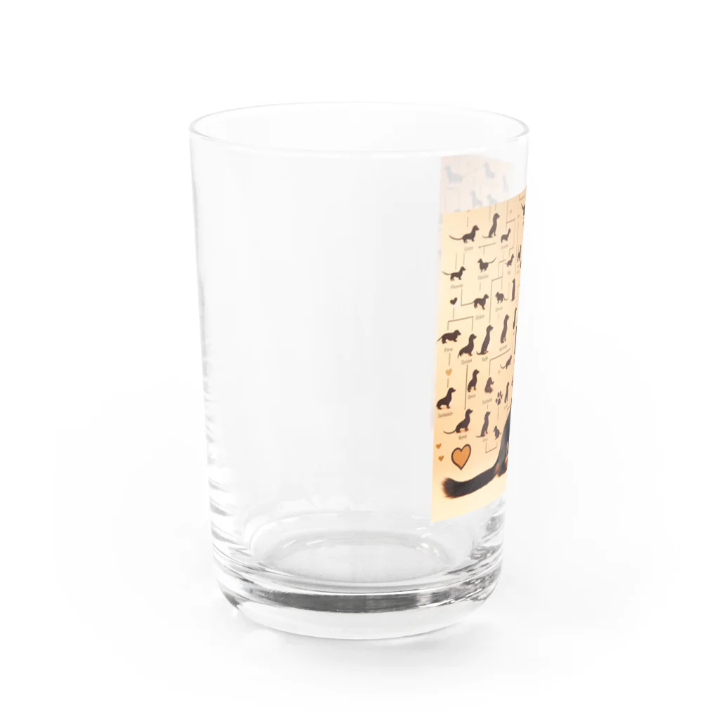 wankoyのダックスフンド家系図 Water Glass :left