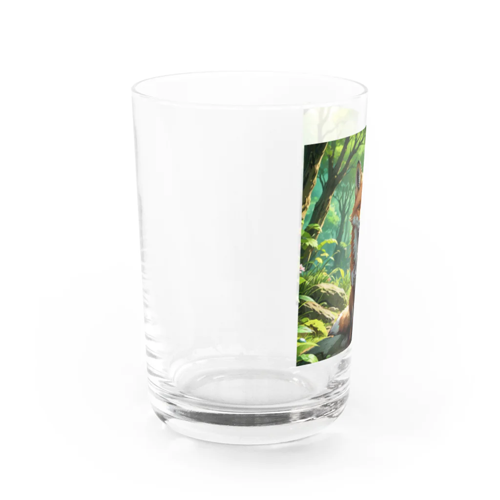 cuteAの可愛いキツネ Water Glass :left