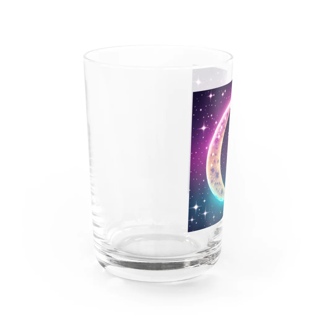moonlightcatのグラデーションネオンカラームーン グラス左面