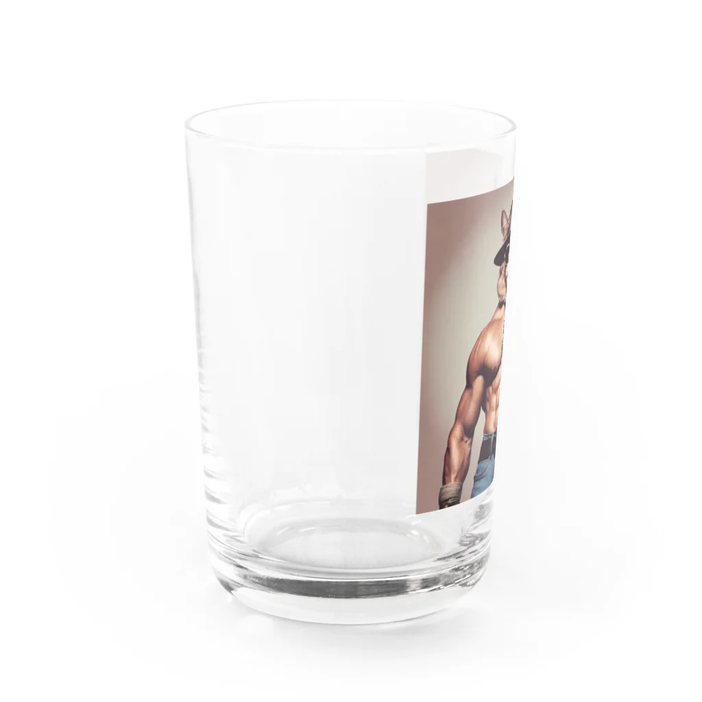 生粋の脳筋くんの脳筋ネコさん Water Glass :left