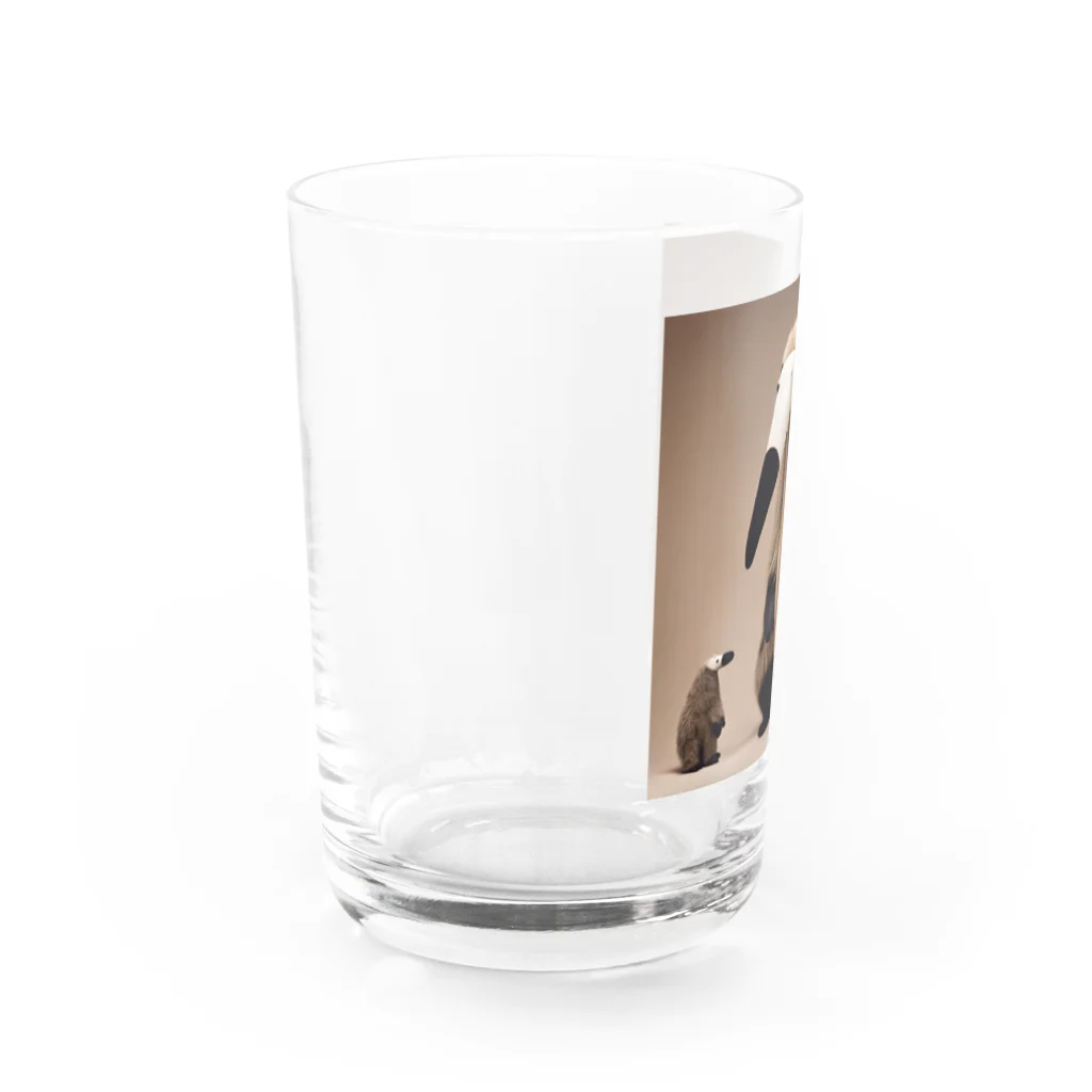 Steampunk Creations屋のぬいぐるみオオアリクイ Water Glass :left