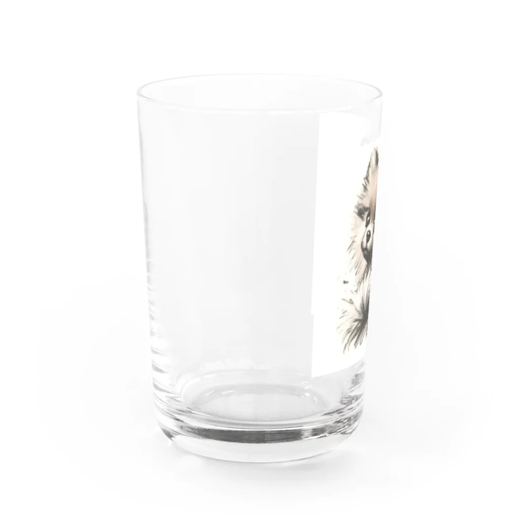 くれよんハウスのくれよんポメ振返り Water Glass :left