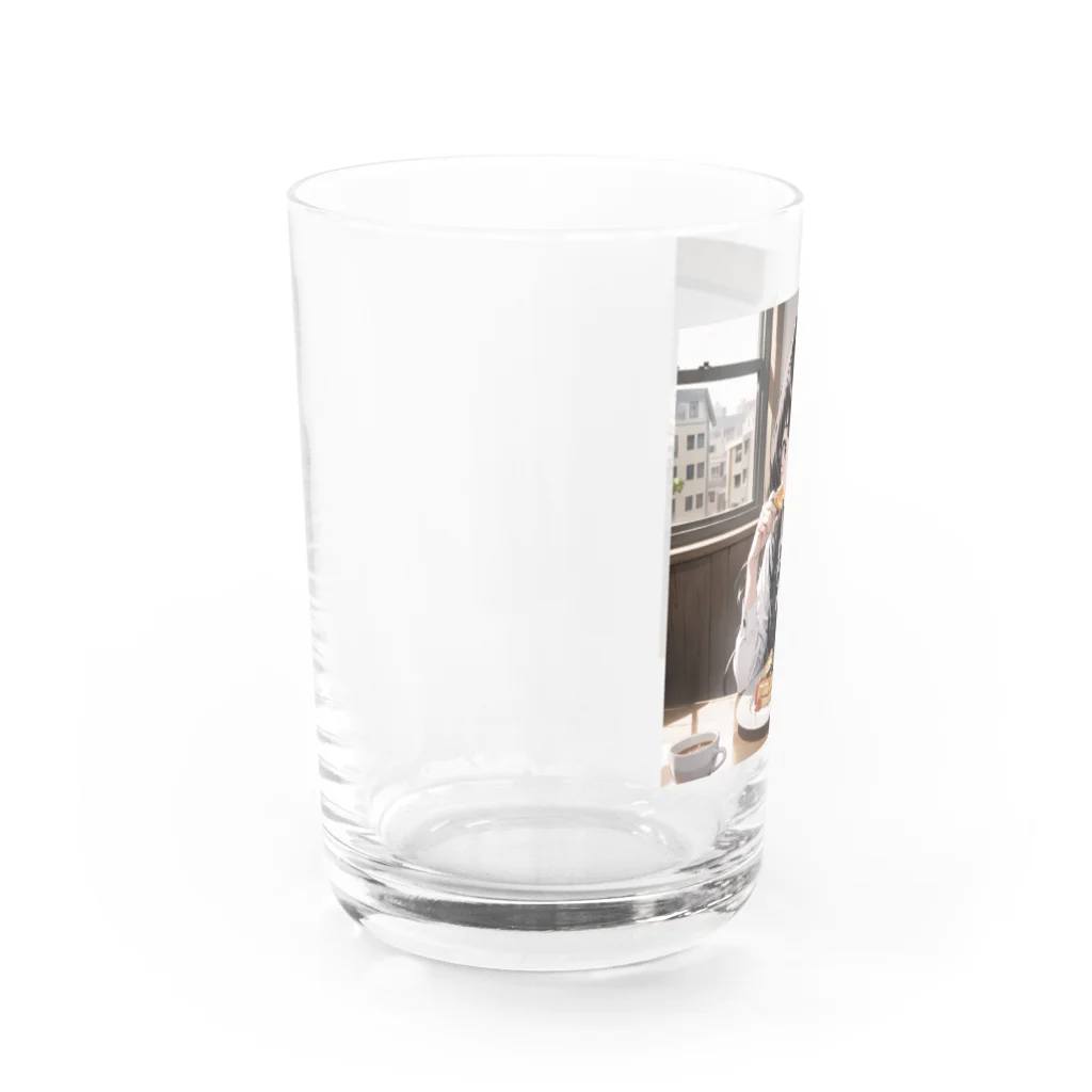 sgt-chikaraの朝食中の女子高生2 Water Glass :left