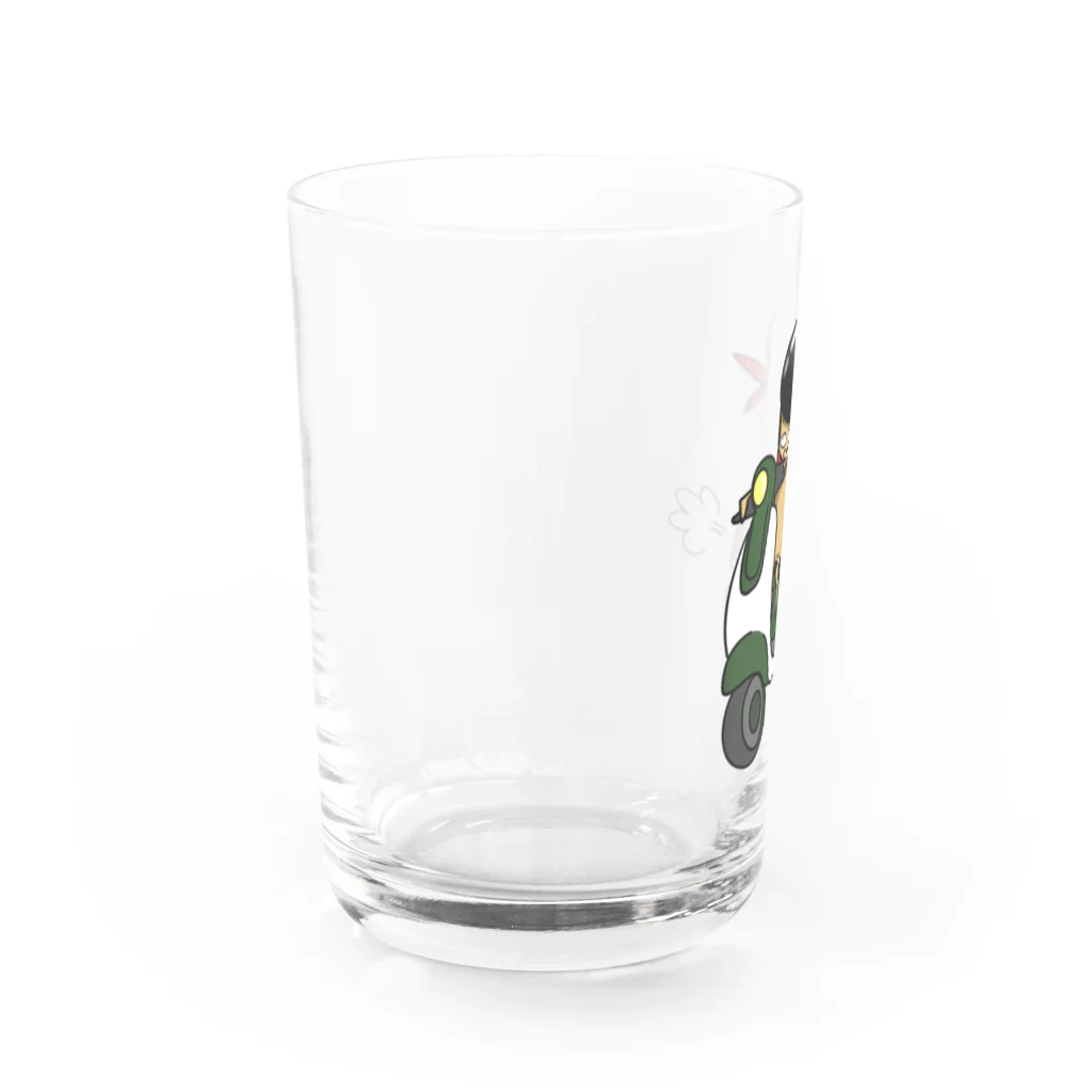 kaberinのスクーターきのこ Water Glass :left