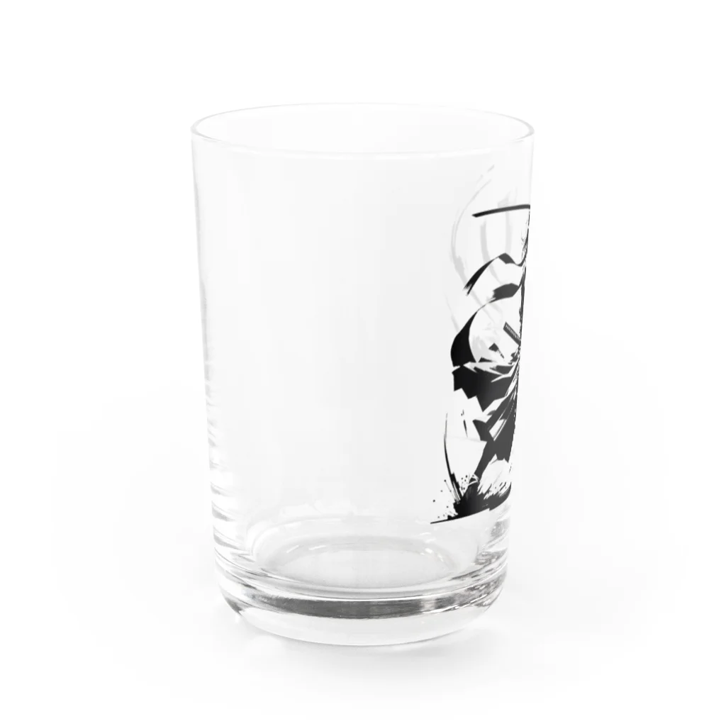 Sunlit HorizonのA lonely SAMURAI Water Glass :left