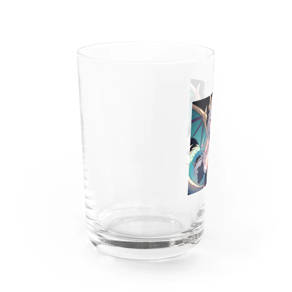 ピンクリボンのセレスティナ Water Glass :left