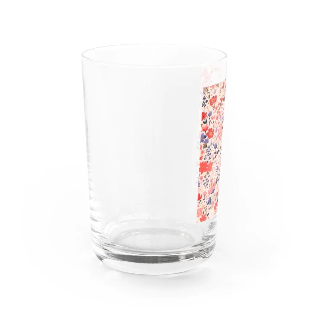 AQUAMETAVERSEの花柄のプリント　なでしこ1478 Water Glass :left