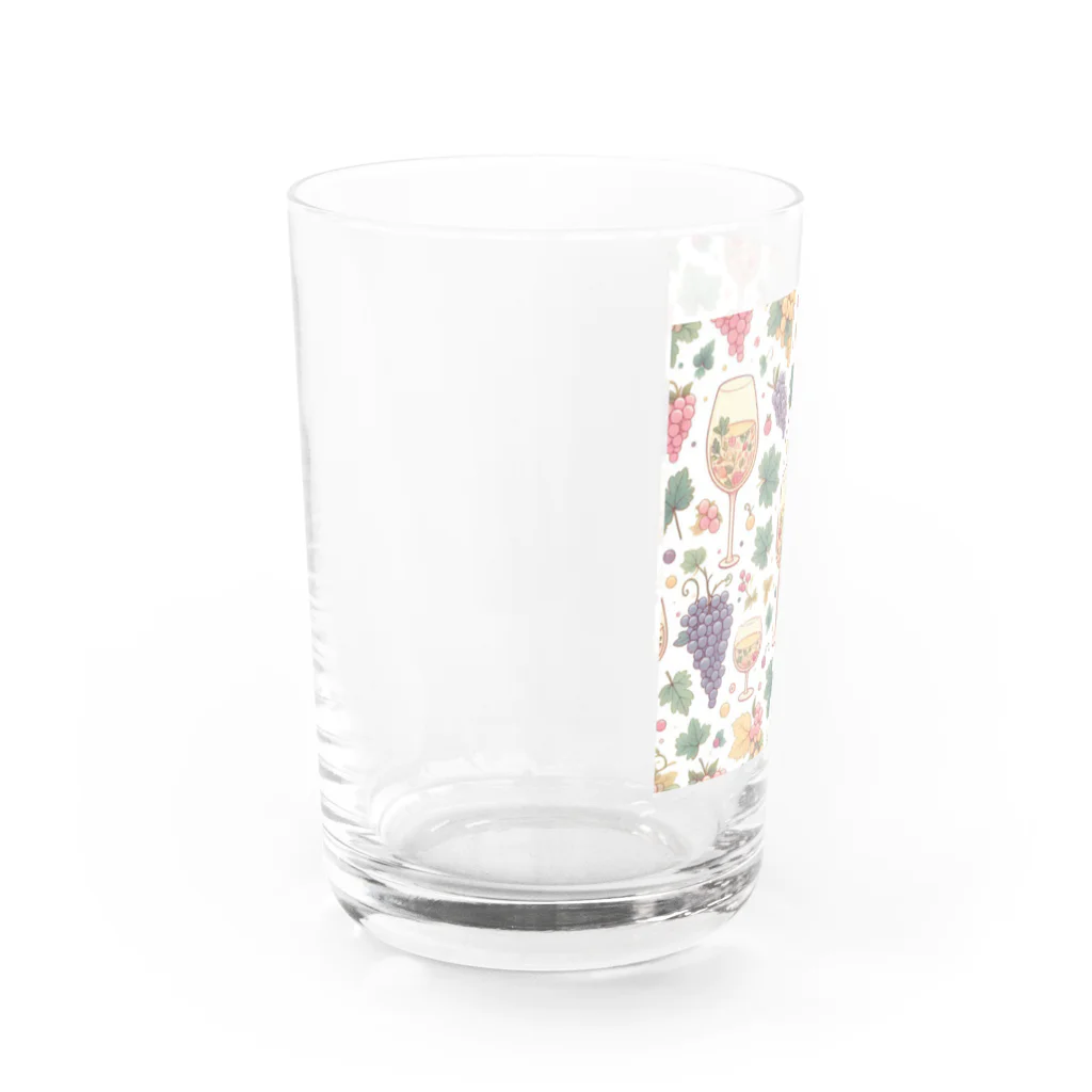 MOONY'S Wine ClosetのWine and Grapes Water Glass :left