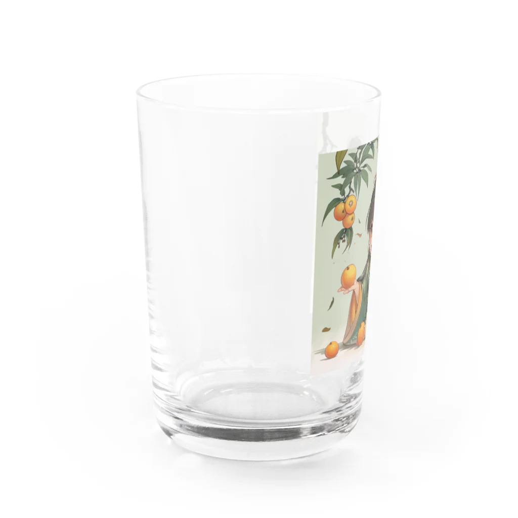 AQUAMETAVERSEの小さな弁財天様が豊富な収穫に喜び アメジスト 2846 Water Glass :left