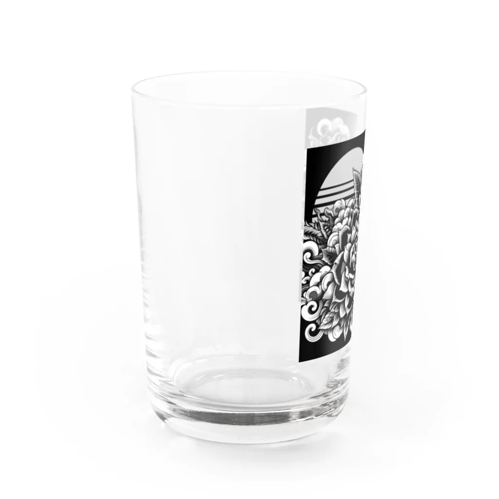 tooeの和華日　黒 Water Glass :left