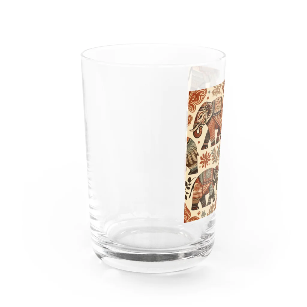 Qten369の石器時代のマンモス Water Glass :left