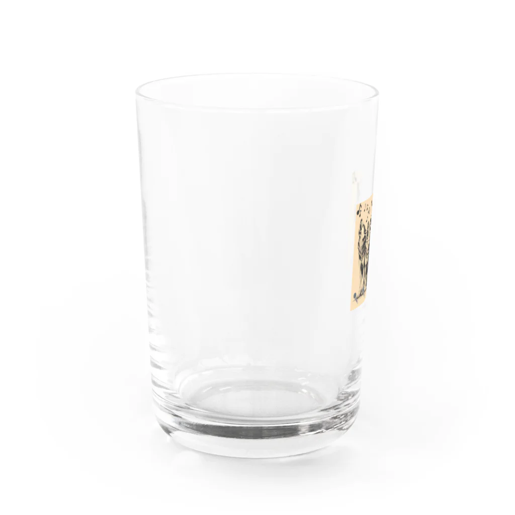 baby holding の狼の歌 Water Glass :left