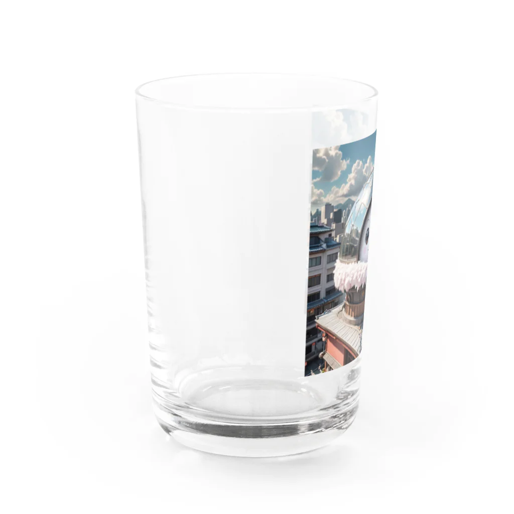 AI妖怪大図鑑の天体観測妖怪　バンポン Water Glass :left