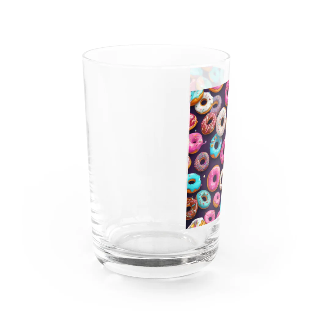 piasのオリジナルグッズアイテム通販のしあわせのドーナツたち Water Glass :left